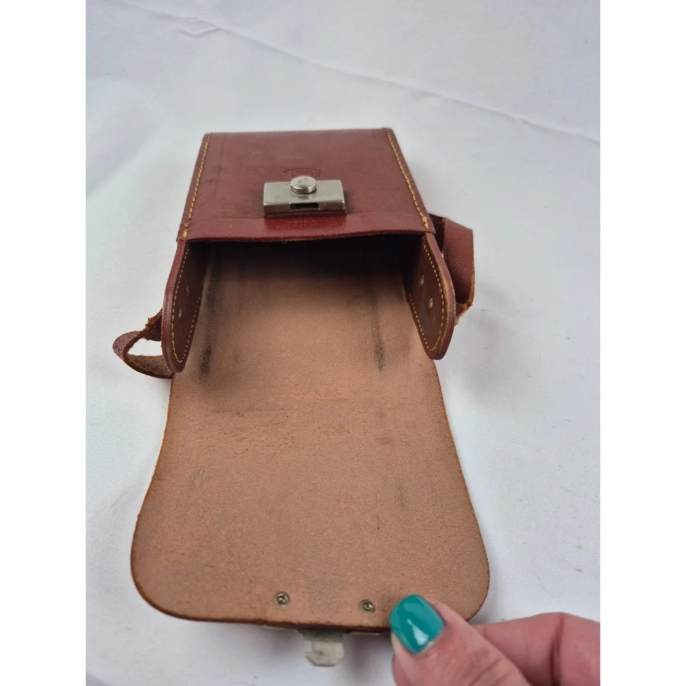 Rollex 20 Vintage Folding Bellows Camera USA Made With Rohlik Leather Case Gift‎